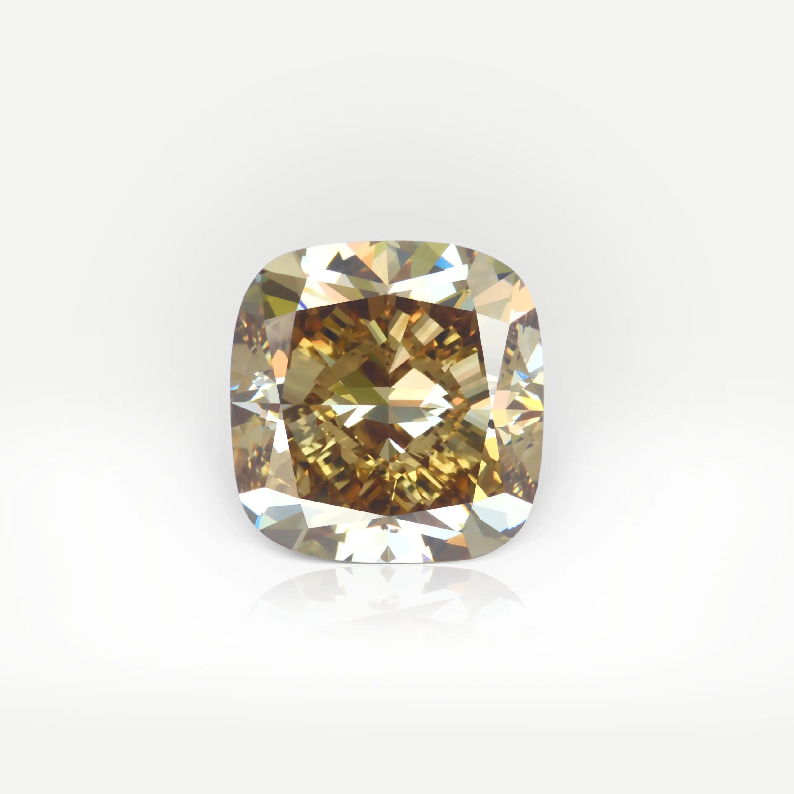 11.64 carat Fancy Dark Brown-Yellow SI1 Cushion Shape Diamond Ring GIA - thumb picture 1