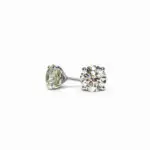 1.50 and 1.50 carat Pair of U-V / O-P VS2 Round Shape Diamonds Studs GIA - picture thumb 1