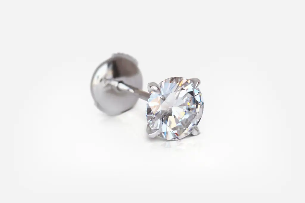 1.01 and 1.01 carat Studs Pair E VVS1 VS1 Round Shape Diamonds GIA - picture 1