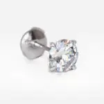 1.01 and 1.01 carat Studs Pair E VVS1 VS1 Round Shape Diamonds GIA - picture thumb 1