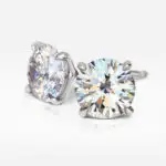 1.01 and 1.01 carat Studs Pair E VVS1 VS1 Round Shape Diamonds GIA - picture thumb 1
