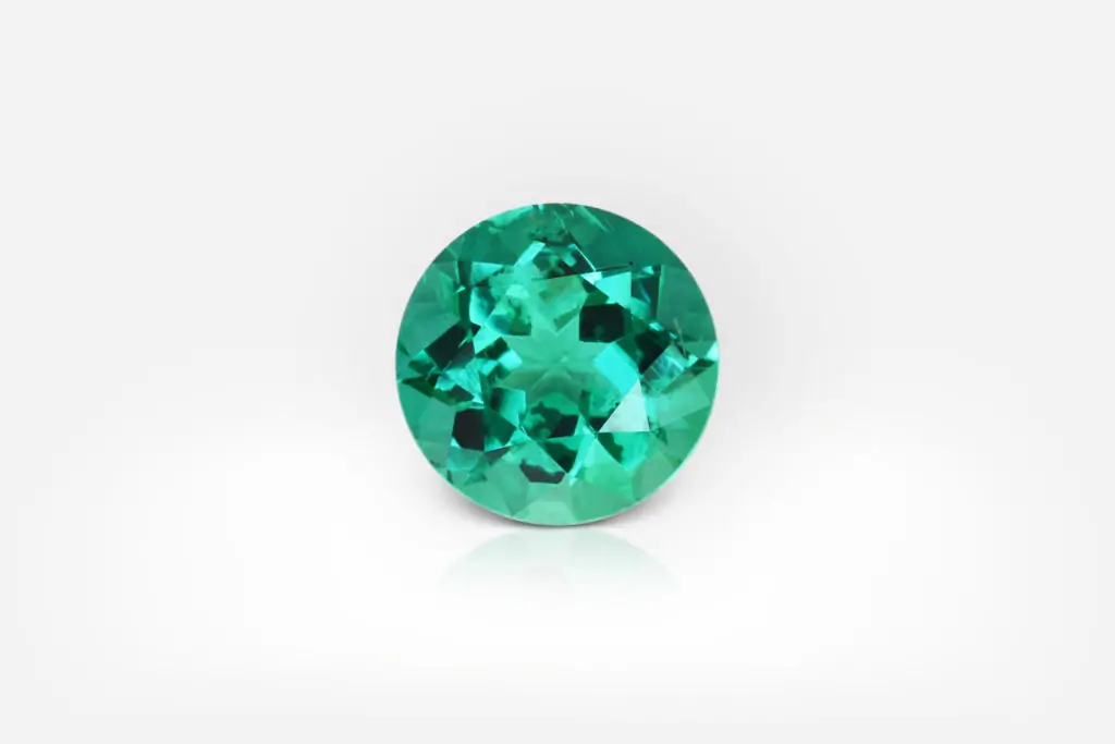 1.82 carat Green Emerald Round Shape