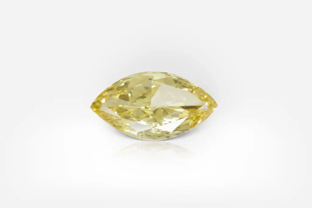1.02 Carat Fancy Vivid Yellow IF Marquise Shape Diamond GIA - picture 1