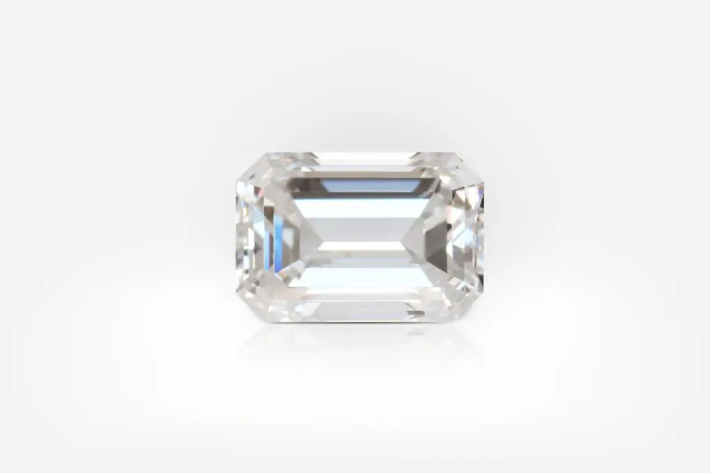 1.64 carat E VVS2 Emerald Shape Diamond GIA