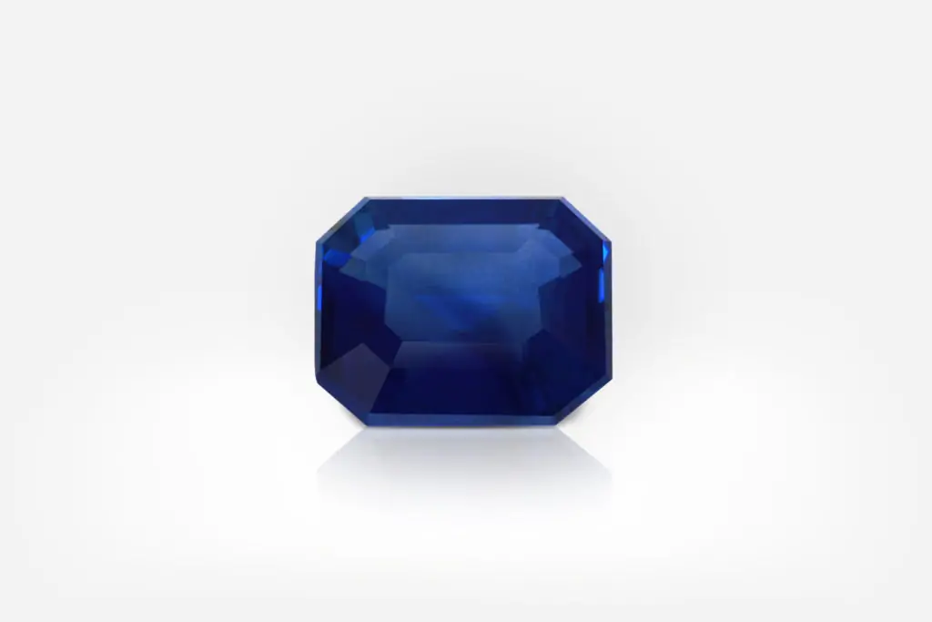 3.50 ct Octagonal Blue Sapphire GRS