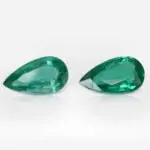 4.65 and 4.45 carat Pair of Green Emerald Pear Shape GRS - thumb picture 1