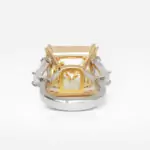 23.84 carat Fancy Yellow Square Emerald Cut VVS2 Diamond Ring GIA - picture thumb 1
