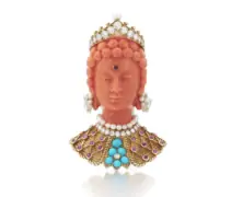 A collection of brooches at Sotheby’s 2024